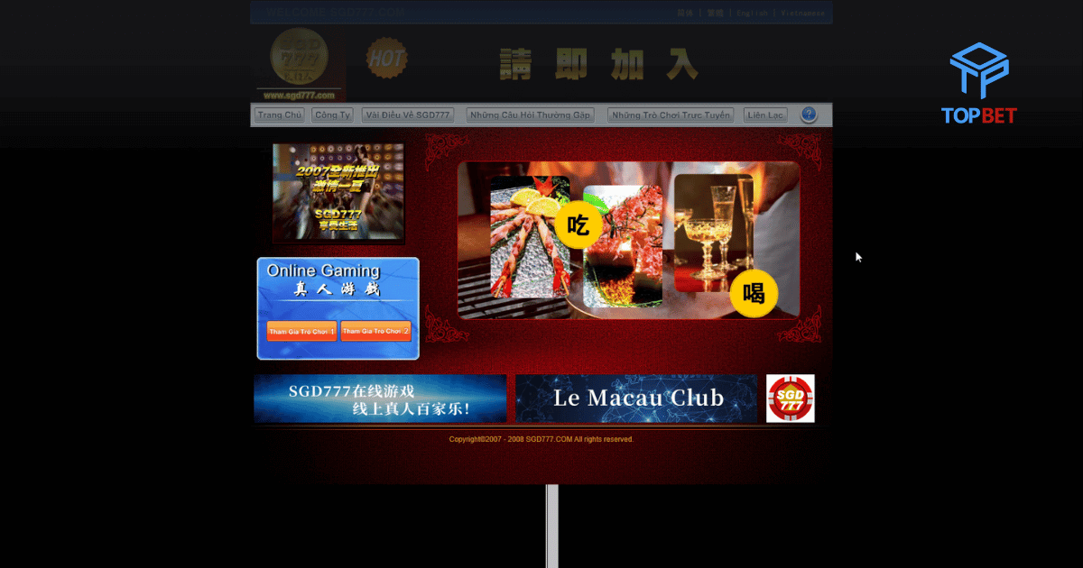 SGD777 – Nhà Cái Live Casino Uy Tín Hàng Đầu Châu Á